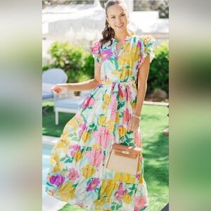 Floral Elegance Maxi Dress